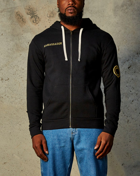 CA Zip-Up Ambassador Hoodie - Black