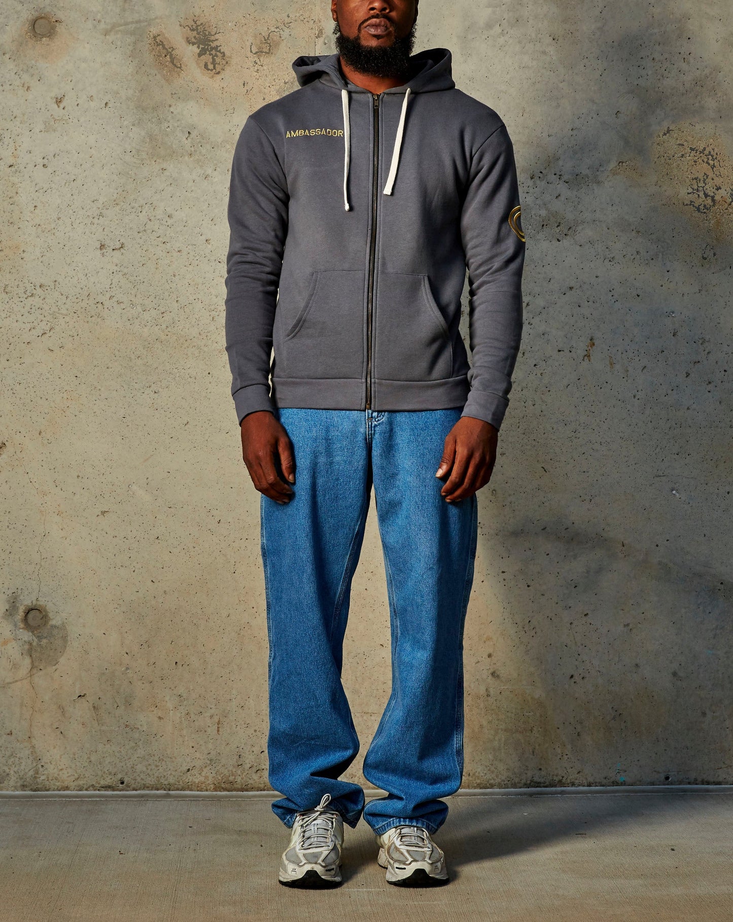 CA Zip-Up Ambassador Hoodie - Gray