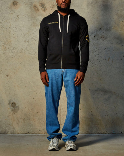CA Zip-Up Ambassador Hoodie - Black